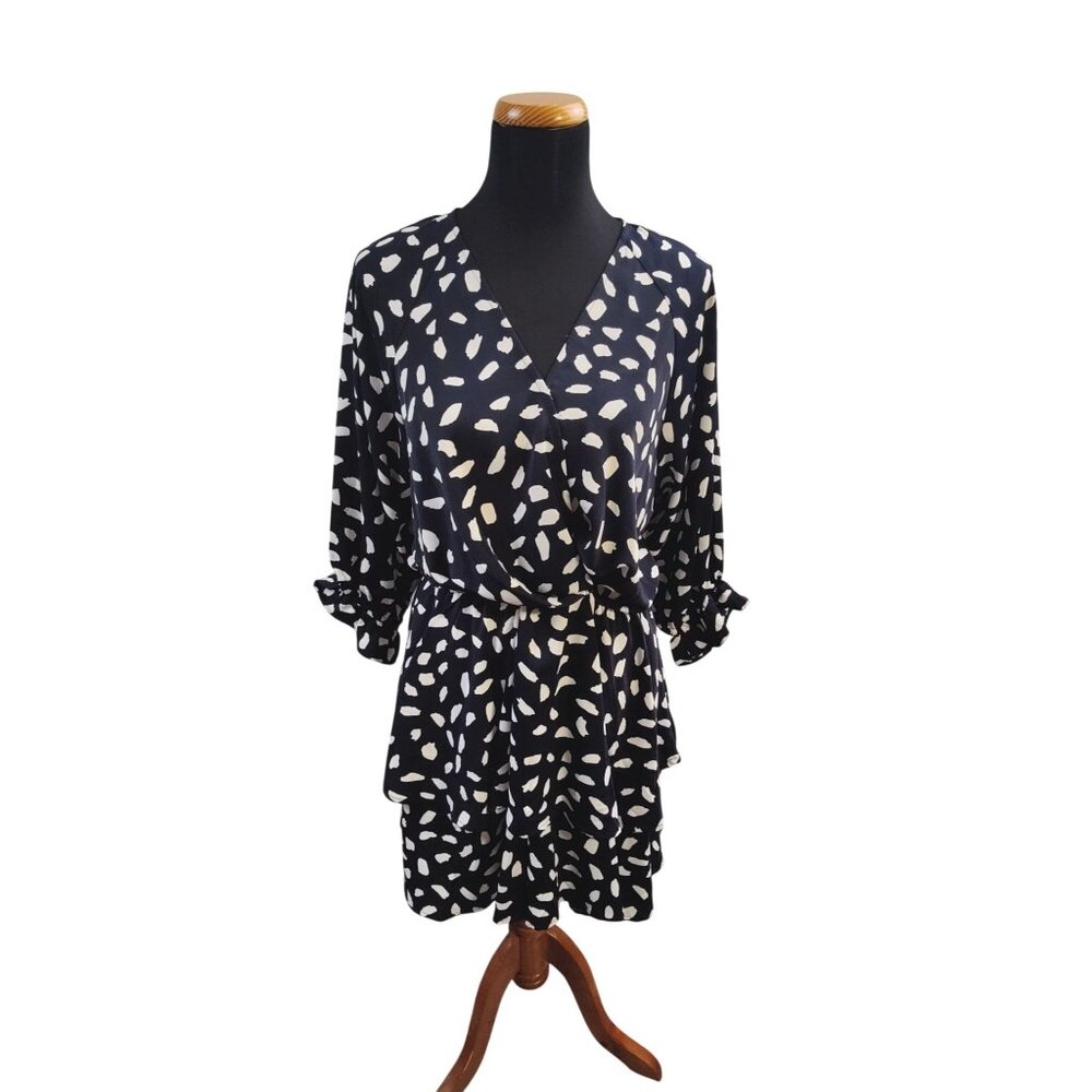 Umgee Women's Navy Print Dress Size L